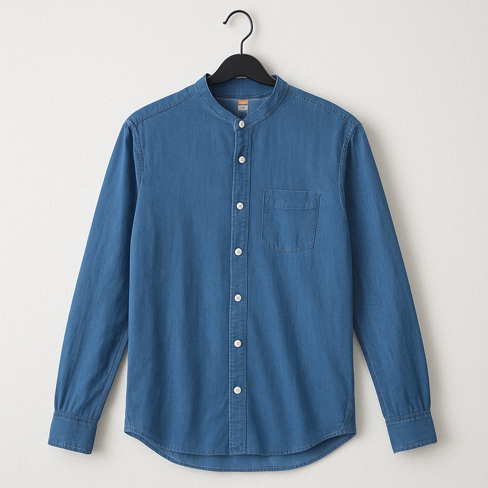 Denim Button-Up Shirt